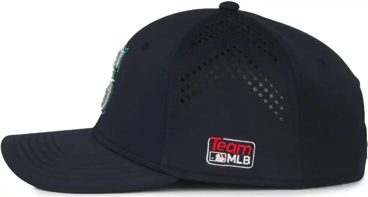 Oc Sports Mlb-650 Performance Snapback Baseball Cap - Seattle Mariners - Navy / one Size Fits Most