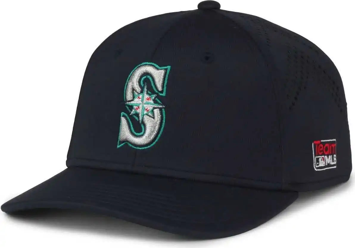 Oc Sports Mlb-650 Performance Snapback Baseball Cap - Seattle Mariners - Navy / one Size Fits Most