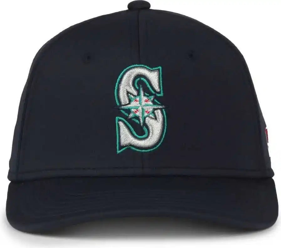 Oc Sports Mlb-650 Performance Snapback Baseball Cap - Seattle Mariners - Navy / one Size Fits Most