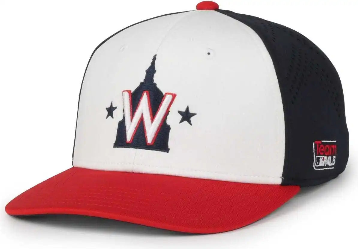 Oc Sports Mlb 650 Performance Snapback Baseball Cap Washington National White Navy Red / one Size Fits Most