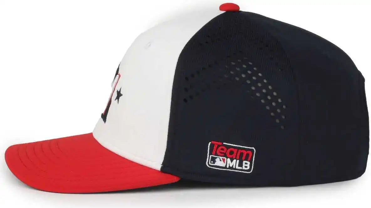 Oc Sports Mlb 650 Performance Snapback Baseball Cap Washington National White Navy Red / one Size Fits Most
