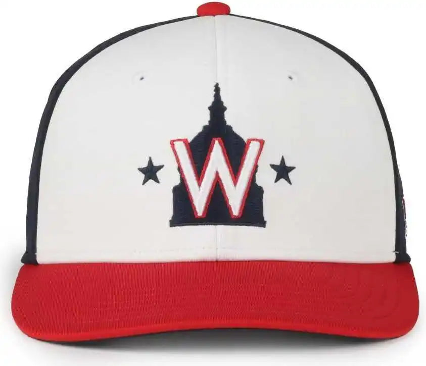 Oc Sports Mlb 650 Performance Snapback Baseball Cap Washington National White Navy Red / one Size Fits Most