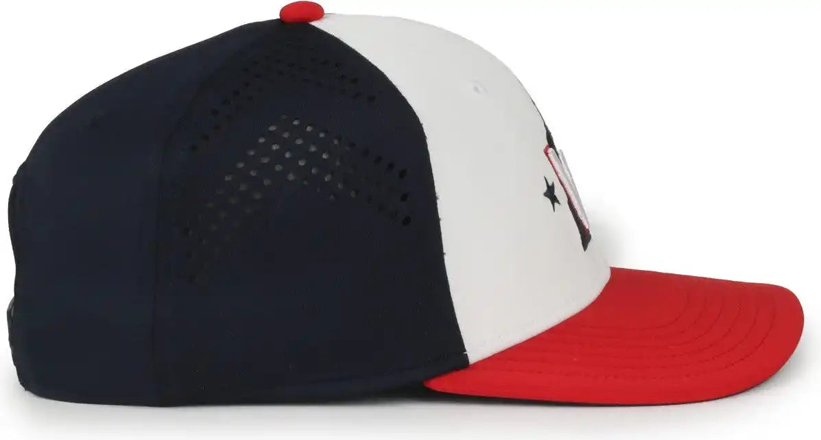Oc Sports Mlb 650 Performance Snapback Baseball Cap Washington National White Navy Red / one Size Fits Most