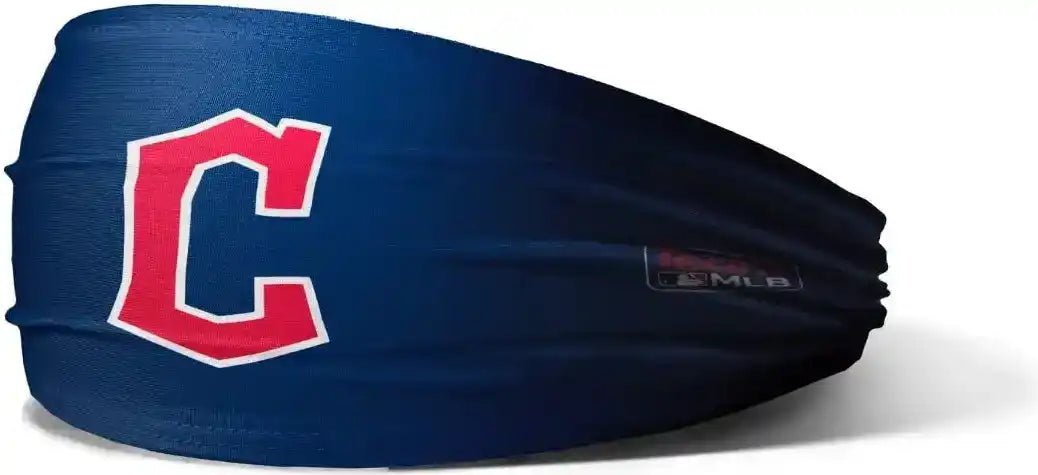 Oc Sports Mlb-hb Official Mlb Headband - Cleveland Guardians - Navy / one Size Fits Most