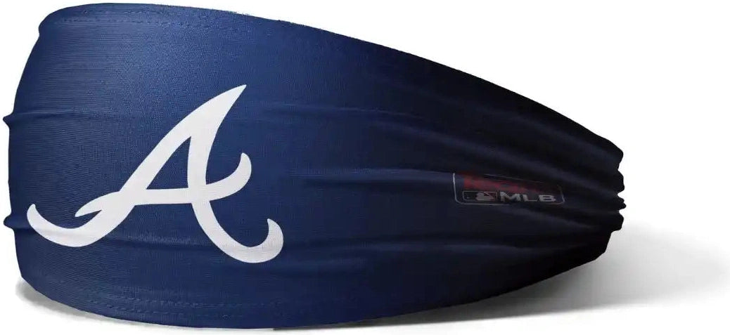 Oc Sports Mlb-hb Official Mlb Headband - Atlanta Braves - Navy / one Size Fits Most