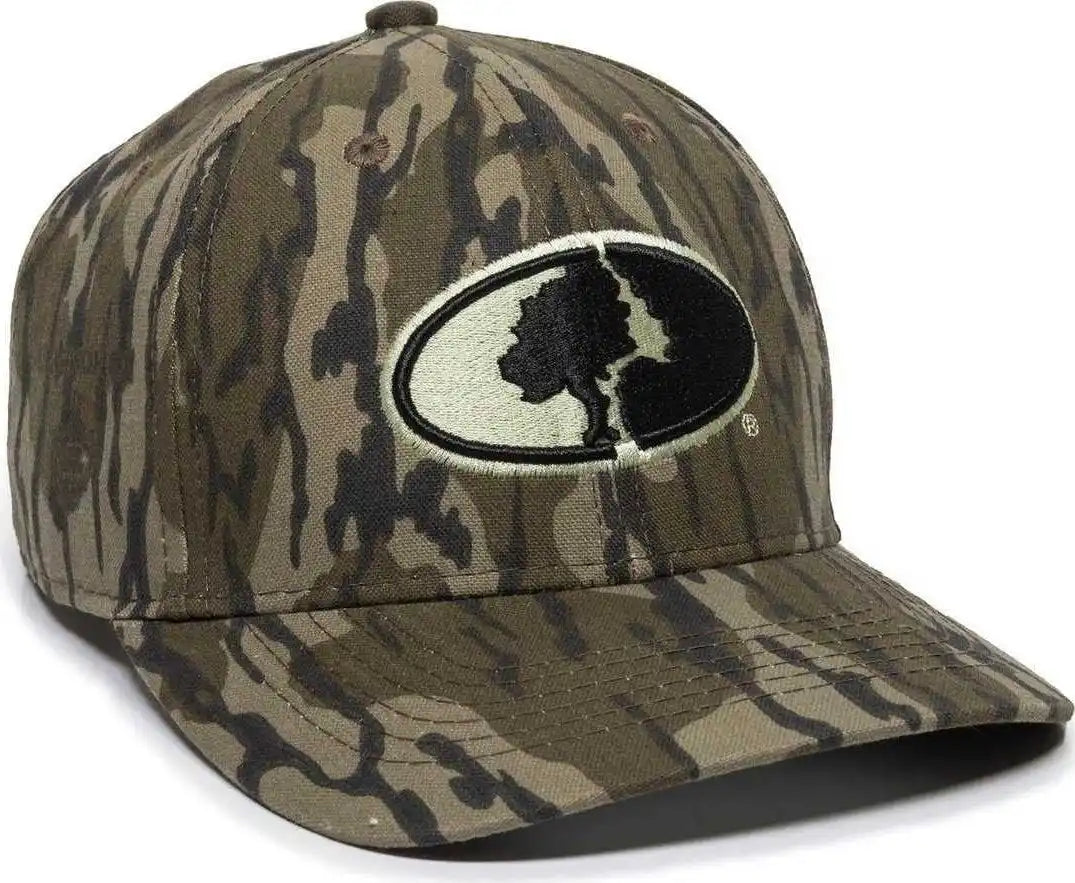 Oc Sports Mofs03c Mossey Oak Canvas Camo Cap - Mossy Bottomland - 6 7/8’’ - 7 1/2’’