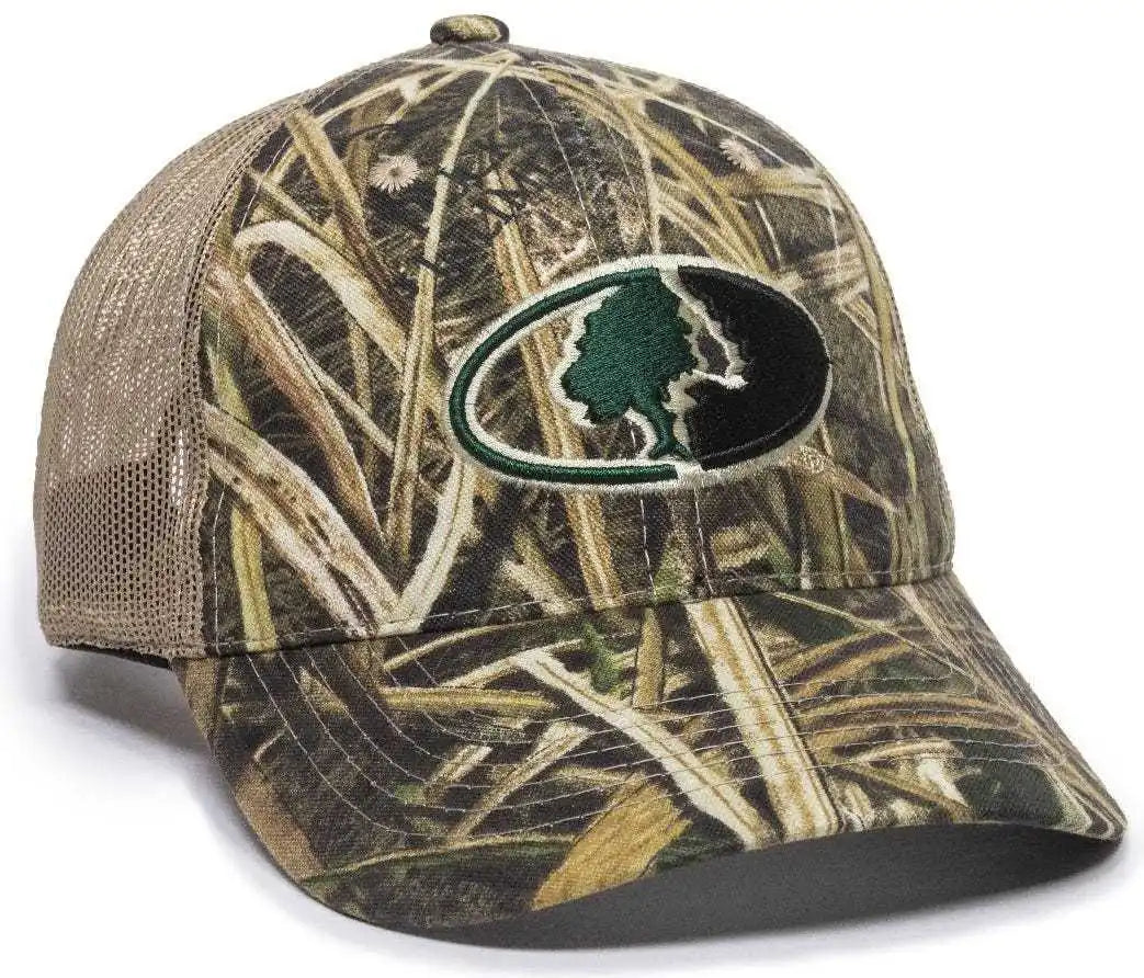 Oc Sports Mofs38a Adjustable Mesh Back Cap - Mossy Oak Shadow Grass Blades Tan - 6 7/8’’ - 7 1/2’’