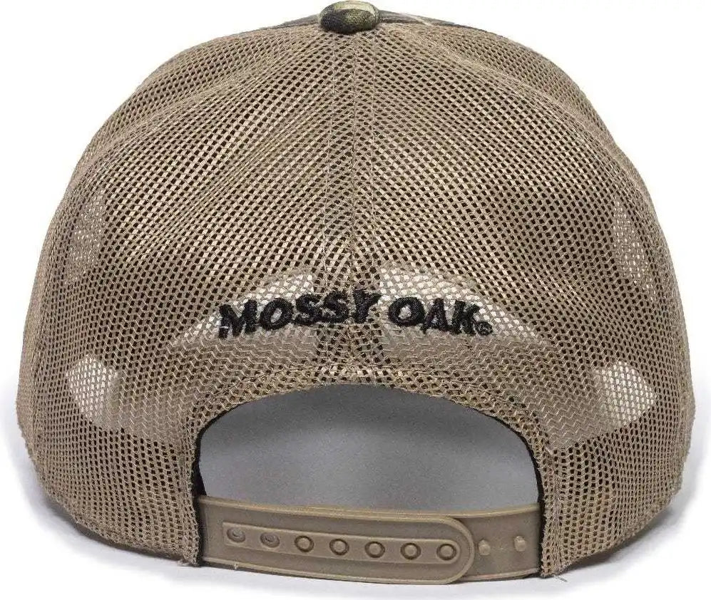 Oc Sports Mofs38a Adjustable Mesh Back Cap - Mossy Oak Shadow Grass Blades Tan - 6 7/8’’ - 7 1/2’’