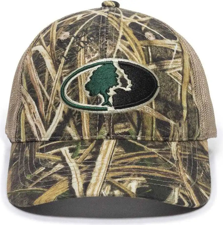 Oc Sports Mofs38a Adjustable Mesh Back Cap - Mossy Oak Shadow Grass Blades Tan - 6 7/8’’ - 7 1/2’’