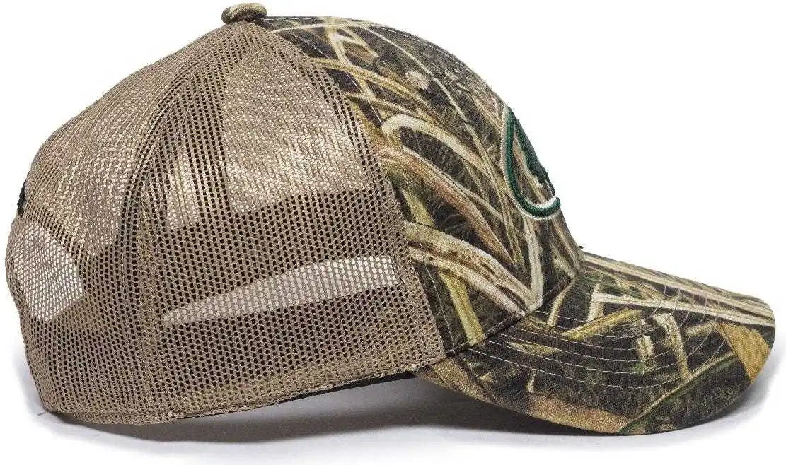 Oc Sports Mofs38a Adjustable Mesh Back Cap - Mossy Oak Shadow Grass Blades Tan - 6 7/8’’ - 7 1/2’’