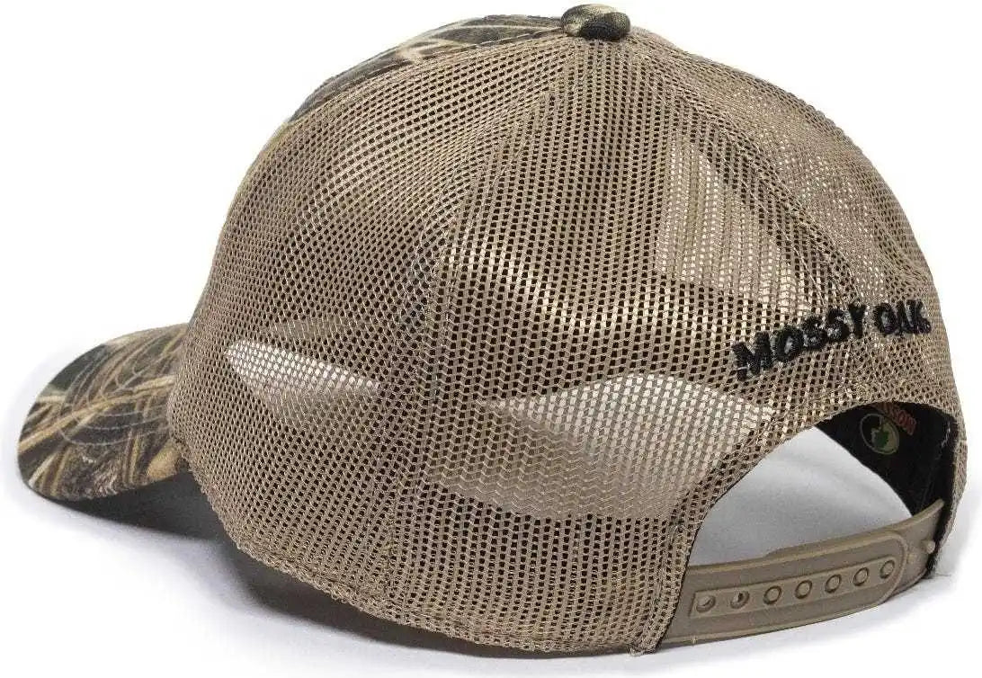 Oc Sports Mofs38a Adjustable Mesh Back Cap - Mossy Oak Shadow Grass Blades Tan - 6 7/8’’ - 7 1/2’’