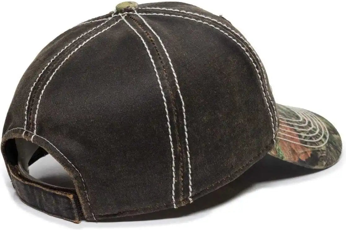 Oc Sports Mofs46a Mossey Oak Hard Pigment-dyed Twill Cap - Brown Mossy Break-up Country - 6 7/8’’ - 7 1/2’’