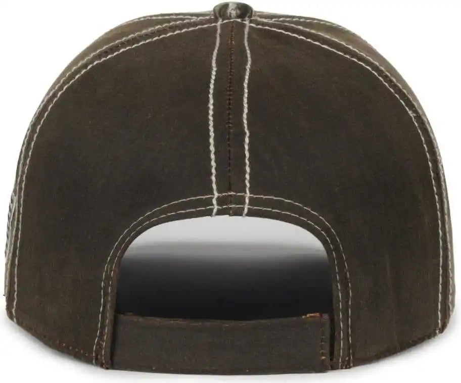 Oc Sports Mofs46a Mossey Oak Hard Pigment-dyed Twill Cap - Dark Brown Mossy Country Dna - Osfm