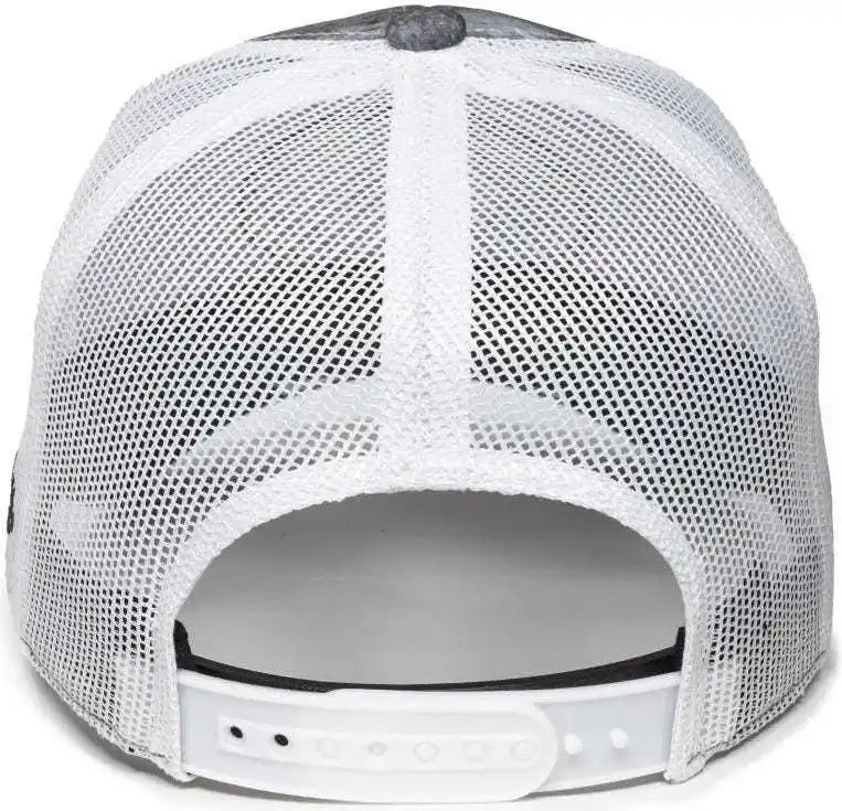 Oc Sports Mofs49a Mossey Oak Fishing Cap Mesh Back - Mossy Elements Coastal Cloudbank White - 6 7/8’’ - 7 1/2’’