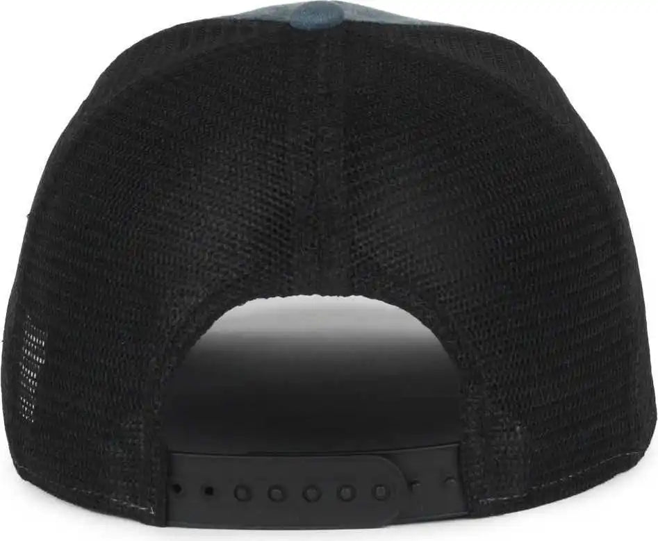 Oc Sports Mofs55 Mossy Oak Patch Pigment Dyed Cap - Navy Black - Osfm