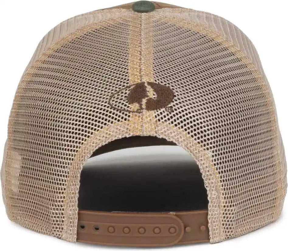 Oc Sports Mofs56 Mossy Oak Genuine Camouflage Patch Cap -mustard Tea Stain Dark Green - Osfm