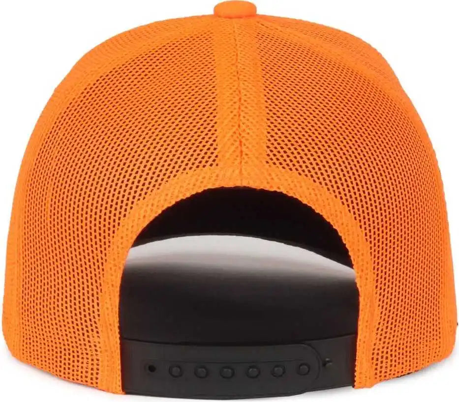 Oc Sports Mofs58 Mossy Oak Solid Blaze Pro Crown Cap -blaze - Osfm