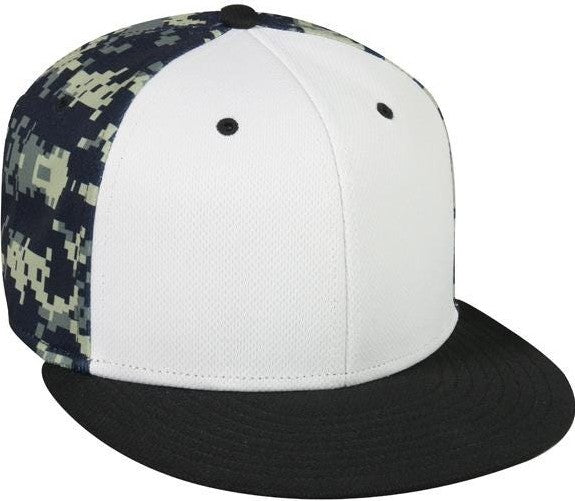 Oc Sports Mws-600 Adjustable Protech Mesh Q3 Cap - White Navy Black - 6 7/8’’ - 7 1/2’’