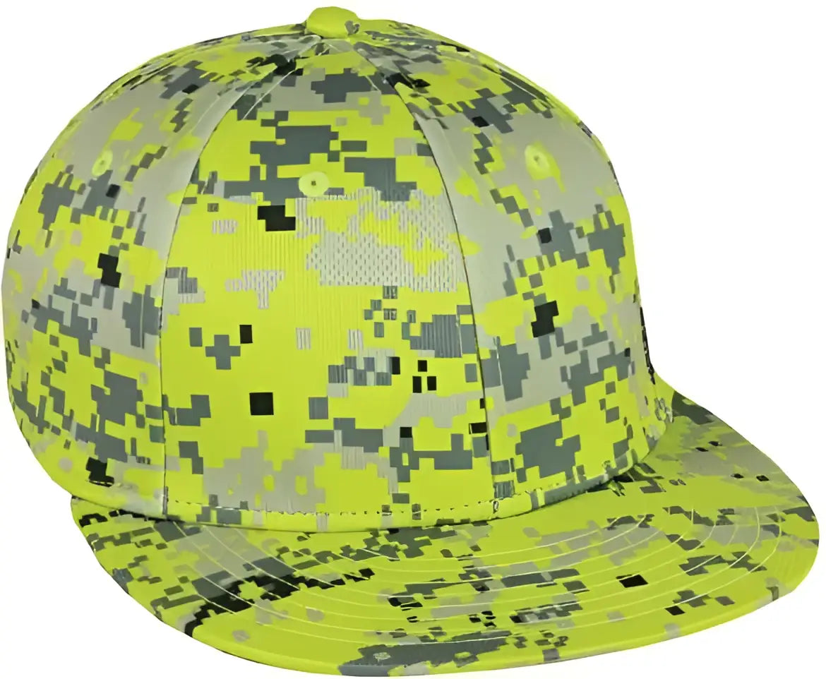 Oc Sports Mws1025d Proflex Protech Mesh Camo Q3 Cap - Lime