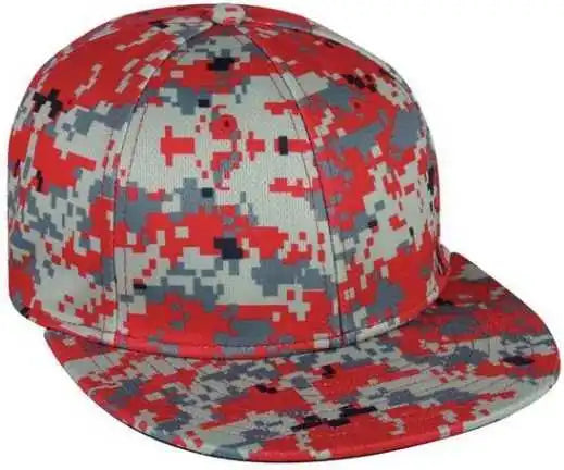 Oc Sports Mws1025d Proflex Protech Mesh Camo Q3 Cap - Red - 6 3/8’’ - 3/4’’