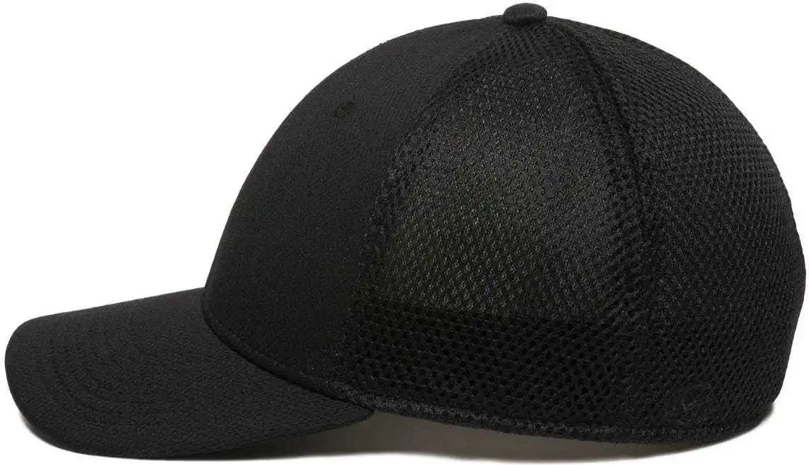 Oc Sports Mws1125 Proflex Fit Sandwich Mesh Ball Cap - Black