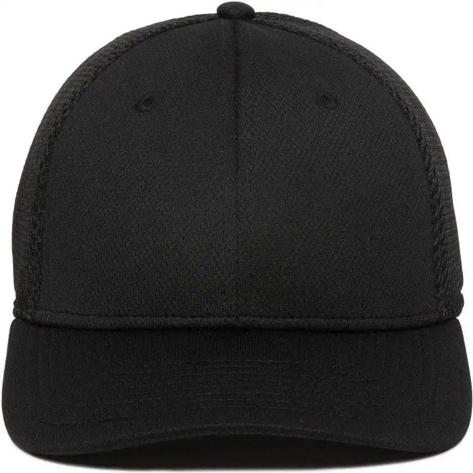 Oc Sports Mws1125 Proflex Fit Sandwich Mesh Ball Cap - Black