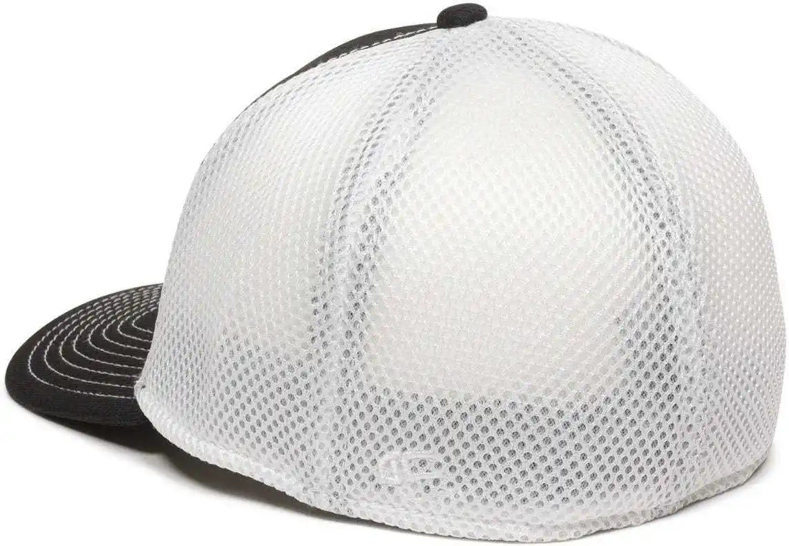 Oc Sports Mws1125 Proflex Fit Sandwich Mesh Ball Cap - Black White