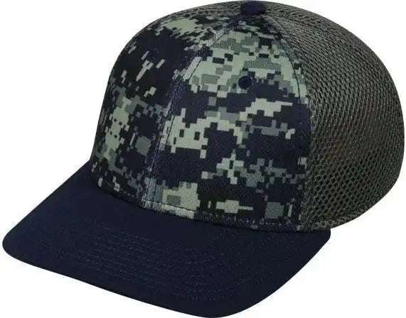 Oc Sports Mws1125 Proflex Fit Sandwich Mesh Ball Cap - Dig Ny Char - Navy Dark Gray / 6 3/4’’ - 7 1/8’’