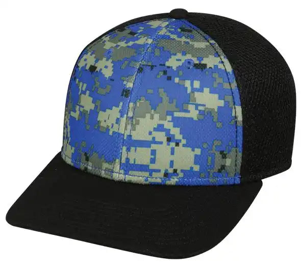 Oc Sports Mws1125 Proflex Fit Sandwich Mesh Ball Cap - Dig Royal Black