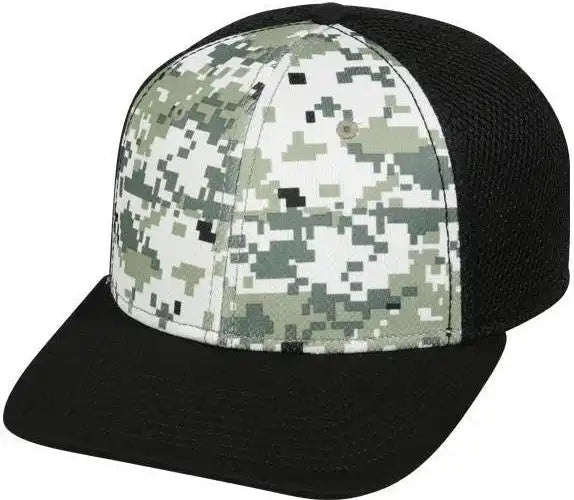 Oc Sports Mws1125 Proflex Fit Sandwich Mesh Ball Cap - Dig White Black - 6 3/4’’ - 7 1/8’’