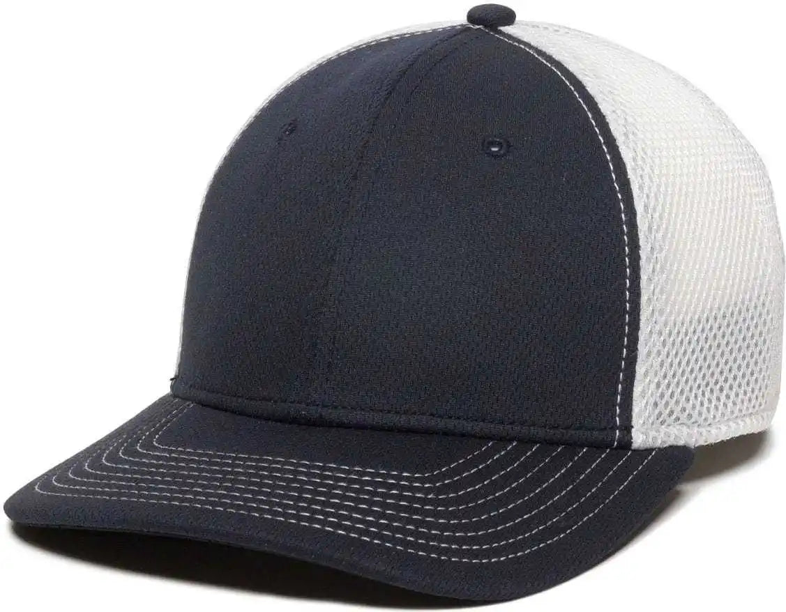 Oc Sports Mws1125 Proflex Fit Sandwich Mesh Ball Cap - Navy White