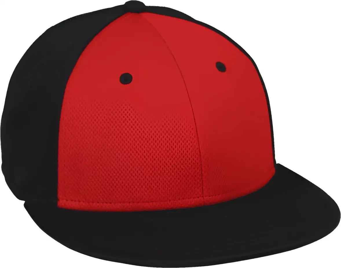 Oc Sports Mws1425 Protech Mesh Q3 Fabric Ball Cap - Red Black - 6 3/8’’ - 3/4’’