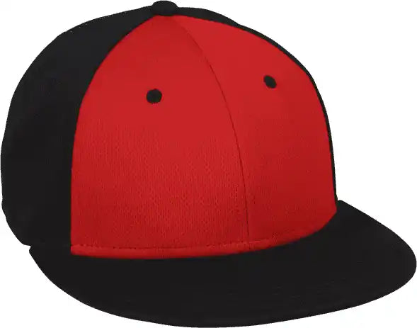 Oc Sports Mws1425 Protech Mesh Q3 Fabric Ball Cap - Red Black - 6 3/8’’ - 3/4’’