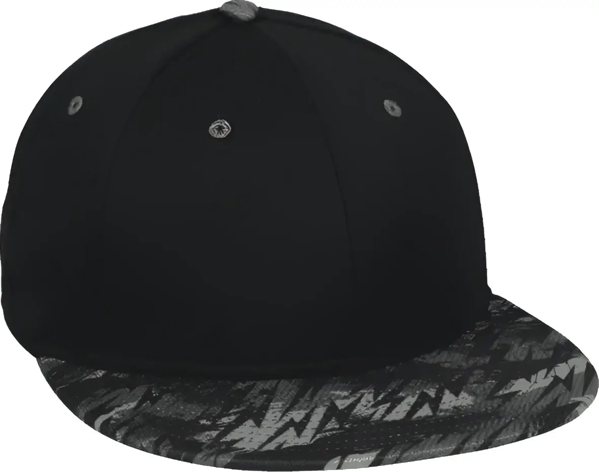 Oc Sports Mws1425s Protech Mesh Flexfit Ball Cap - Black Storm