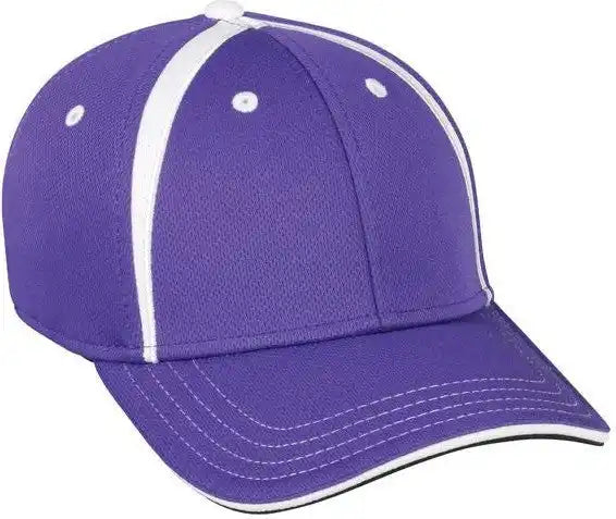 Oc Sports Mws1465i Proflex Protech Q3 Fabric Cap - Purple White - 6 3/8’’ - 3/4’’
