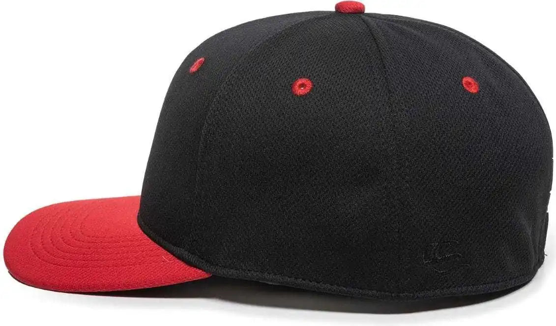 Oc Sports Mws25 Anti-glare Undervisor Cap -black Red