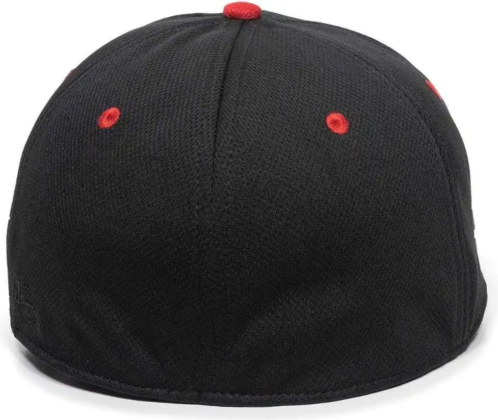 Oc Sports Mws25 Anti-glare Undervisor Cap -black Red - Black / 6 3/8’’ - 3/4’’