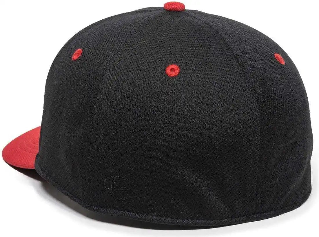 Oc Sports Mws25 Anti-glare Undervisor Cap -black Red