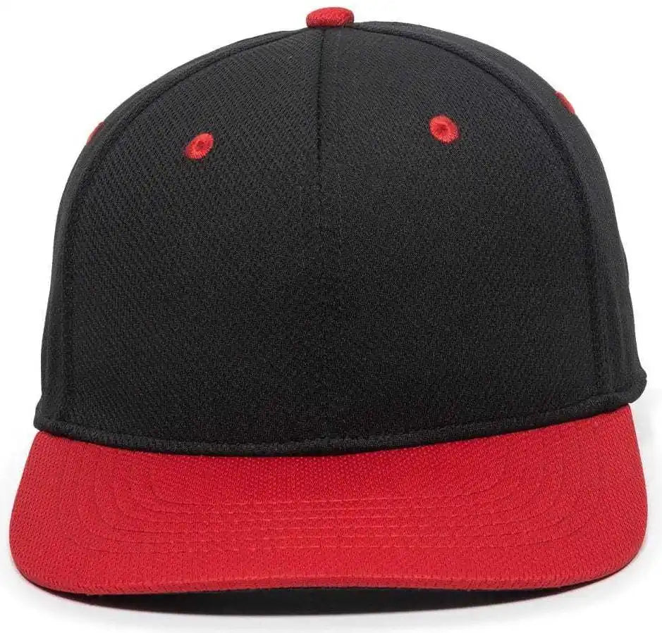 Oc Sports Mws25 Anti-glare Undervisor Cap -black Red