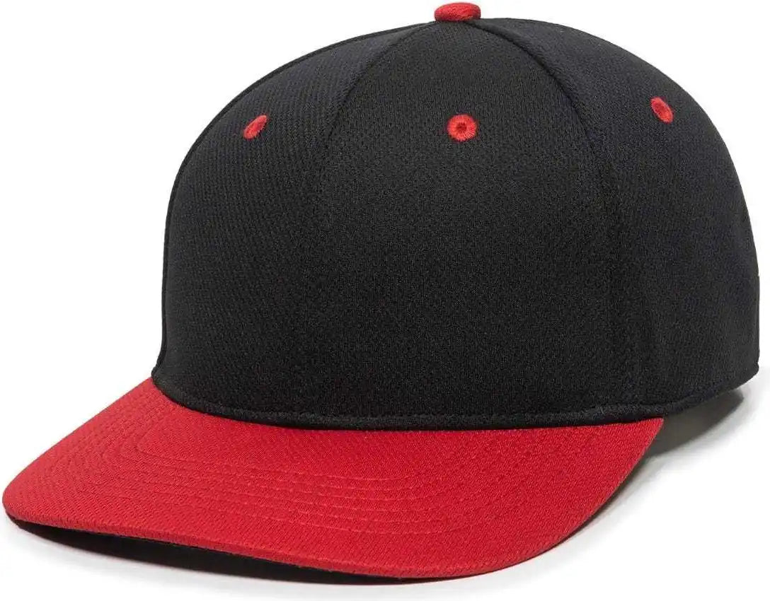 Oc Sports Mws25 Anti-glare Undervisor Cap -black Red
