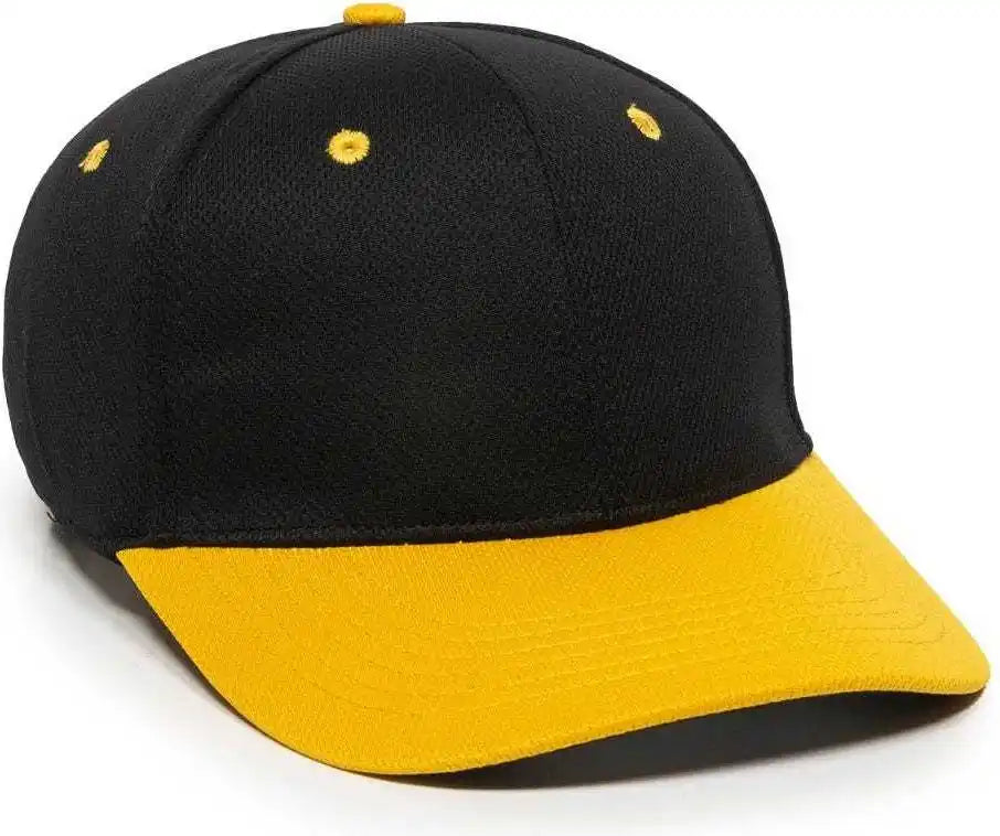 Oc Sports Mws25 Flexible Fitting Cap - Black Gold - 6 3/8’’ - 3/4’’