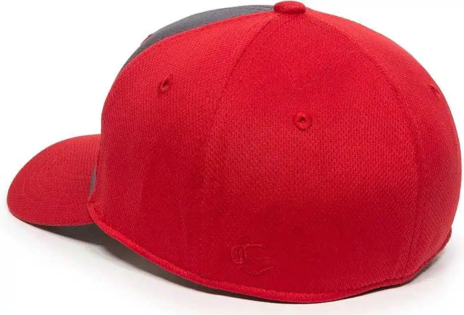 Oc Sports Mws25 Flexible Fitting Cap - Graphite Red