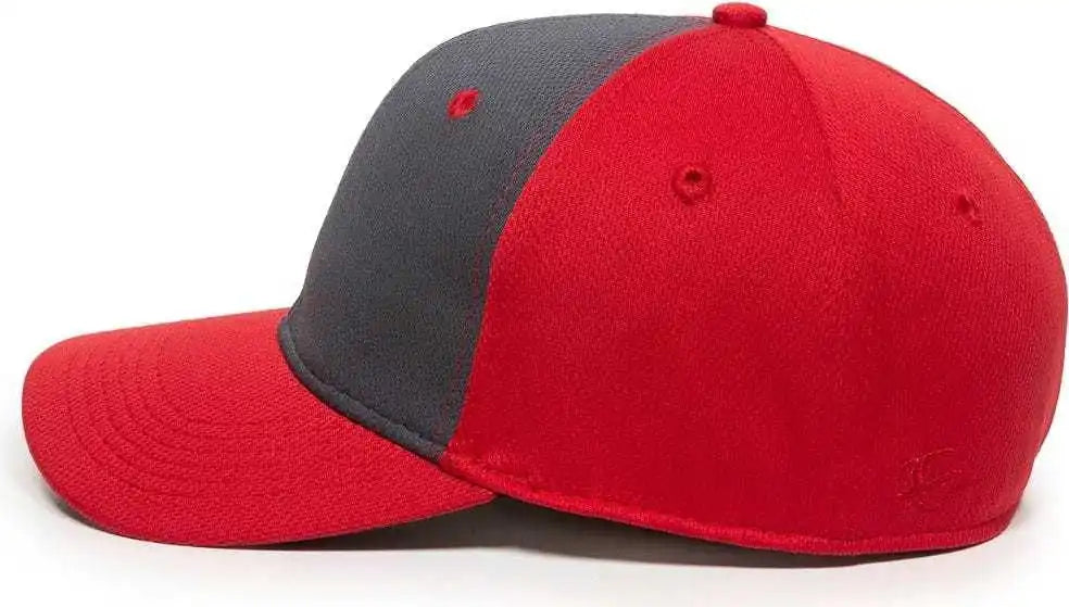 Oc Sports Mws25 Flexible Fitting Cap - Graphite Red