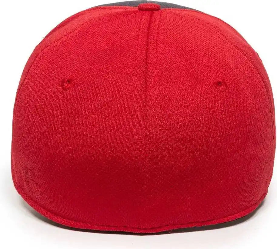 Oc Sports Mws25 Flexible Fitting Cap - Graphite Red - Dark Gray / 6 3/8’’ - 3/4’’