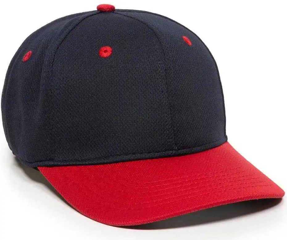Oc Sports Mws25 Flexible Fitting Cap - Navy Red - 6 3/8’’ - 3/4’’