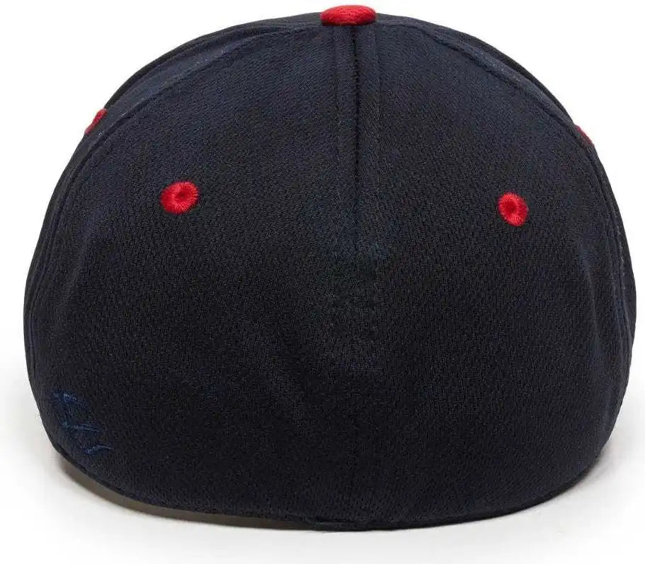 Oc Sports Mws25 Flexible Fitting Cap - Navy Red - 6 3/8’’ - 3/4’’