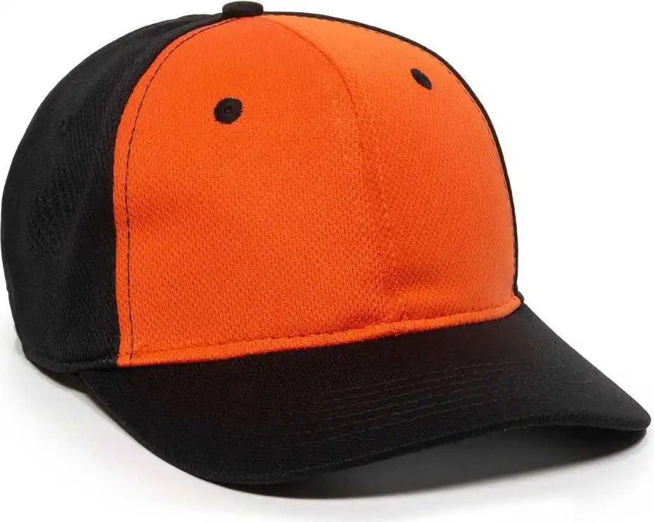 Oc Sports Mws25 Flexible Fitting Cap - Orange Black - 6 3/8’’ - 3/4’’