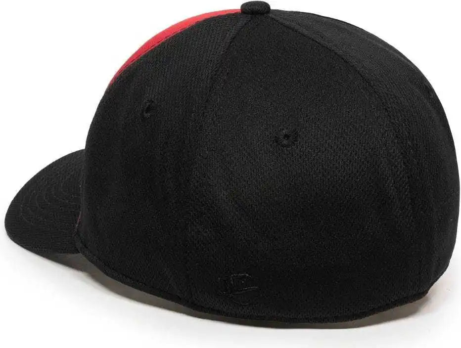 Oc Sports Mws25 Flexible Fitting Cap - Red Black