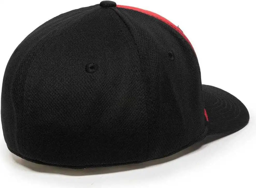 Oc Sports Mws25 Flexible Fitting Cap - Red Black