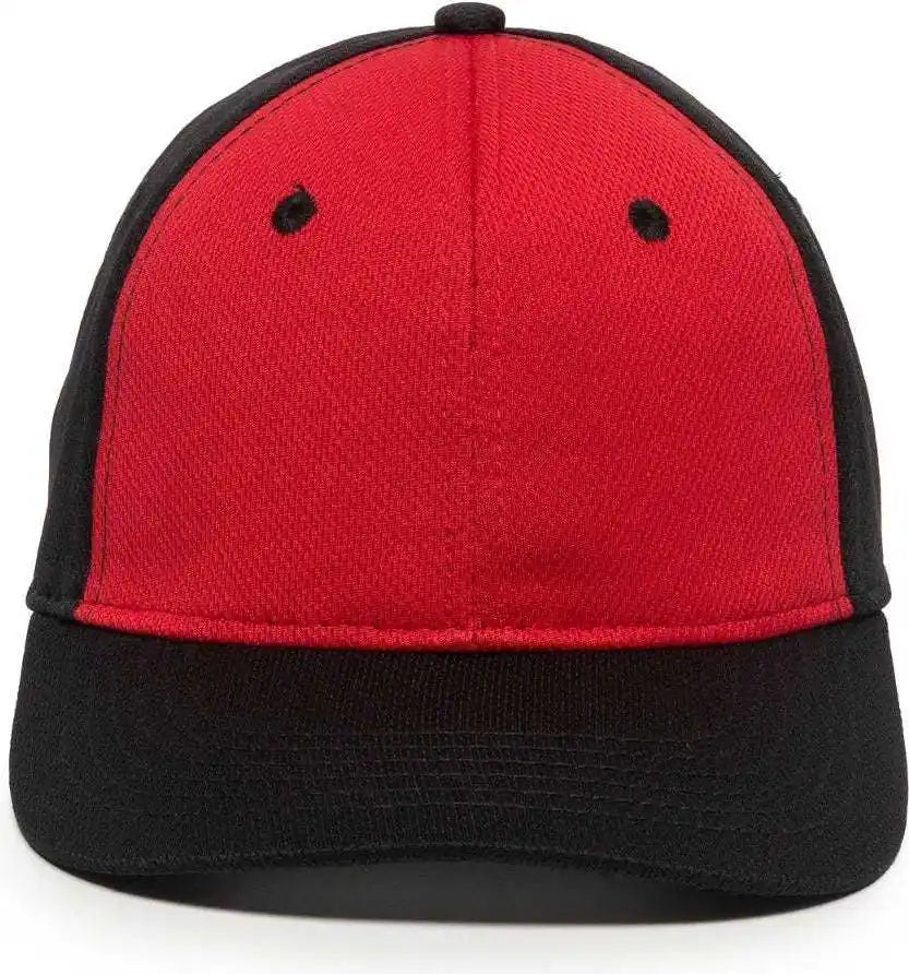 Oc Sports Mws25 Flexible Fitting Cap - Red Black